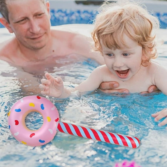 kkbbma Birthday Party Decorations Inflatable Donut Clearance Under $5 - Children's Donut Inflatable Stick Party Lollipop Decoration Props Cartoons Creatives Inflatable Stick