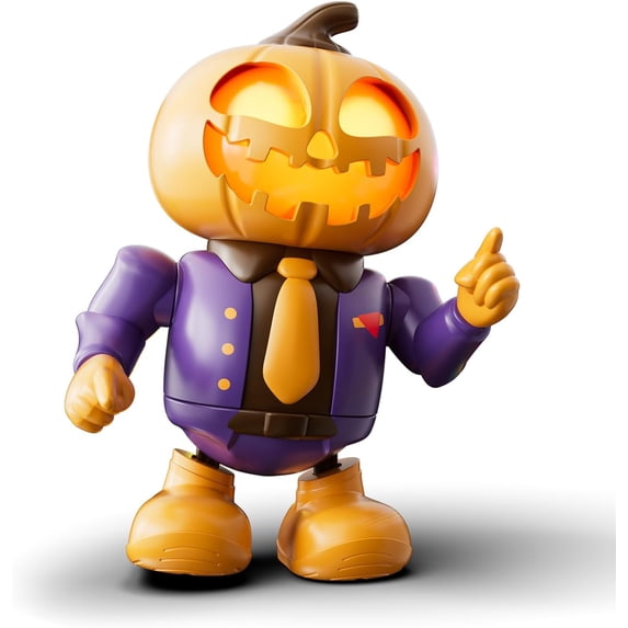 Halloween Toys Robot Skeleton Toy, Prank Toys with Music & Dancing Toy,pumpkin robot