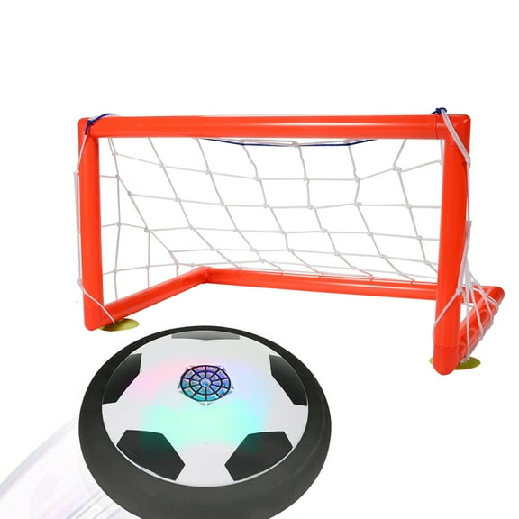Kids Toys Hover Soccer Ball Set, 2 in 1 Rechargeable Soccer Ball with LED Lights and Safe Foam Bumper, Air Power Hover Ball for 3 4 5 6 7 8-12 Years Old Boy Girl Indoor/Outdoor Games