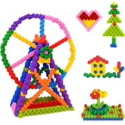 Kids Toys Interlocking Learning Set, Building Kits Stem Construction Sets - 300 Pcs