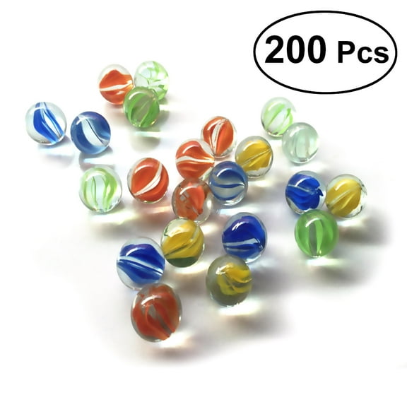 PBPBOX Marble Set Assorted Balls Hand Eye Coordination 200Pcs 16Mm