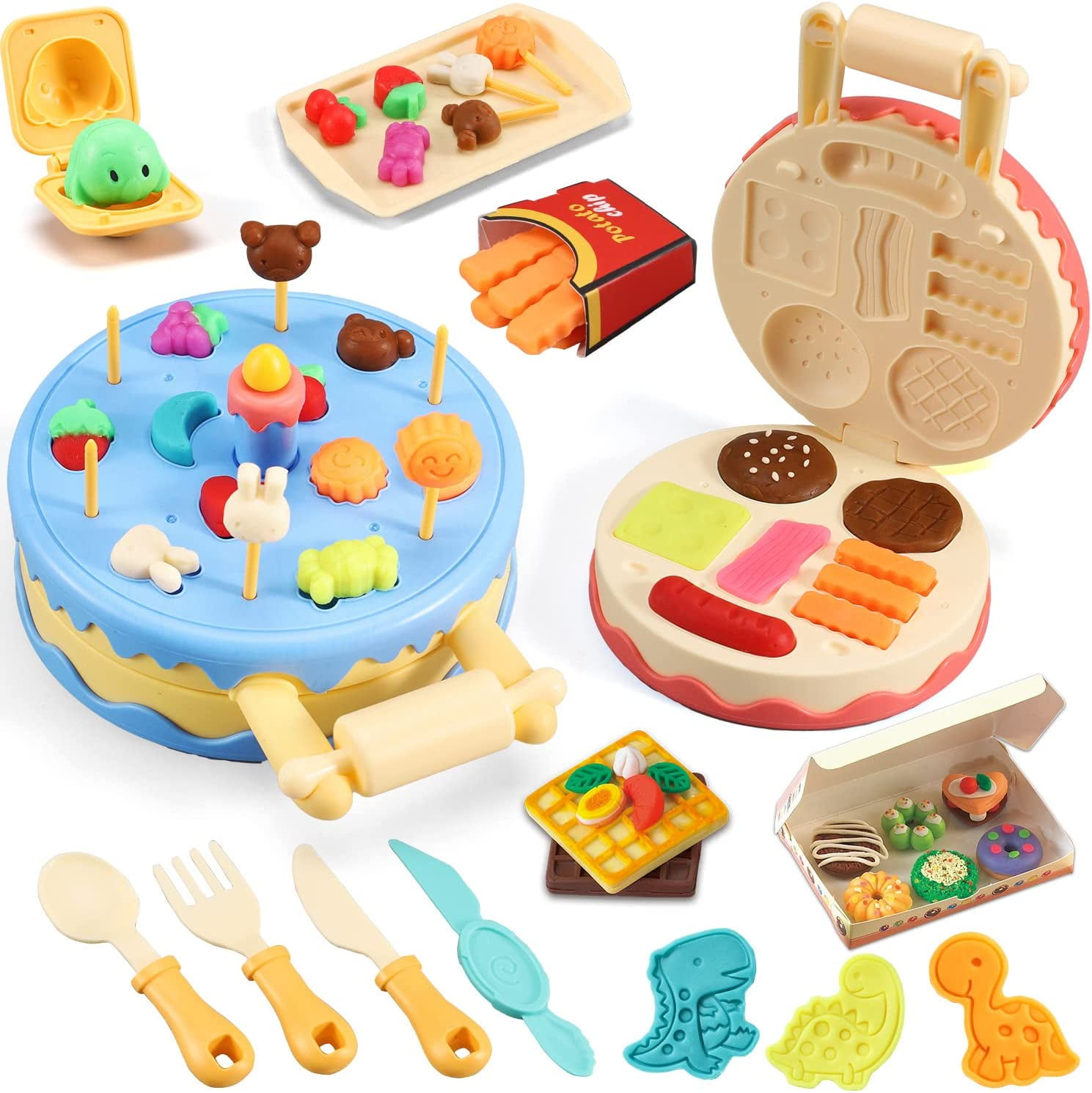 UNIH Playdough Sets for Kids, Colorful Playdough Craft Kit, Clay Toys for  Kids 3-6 