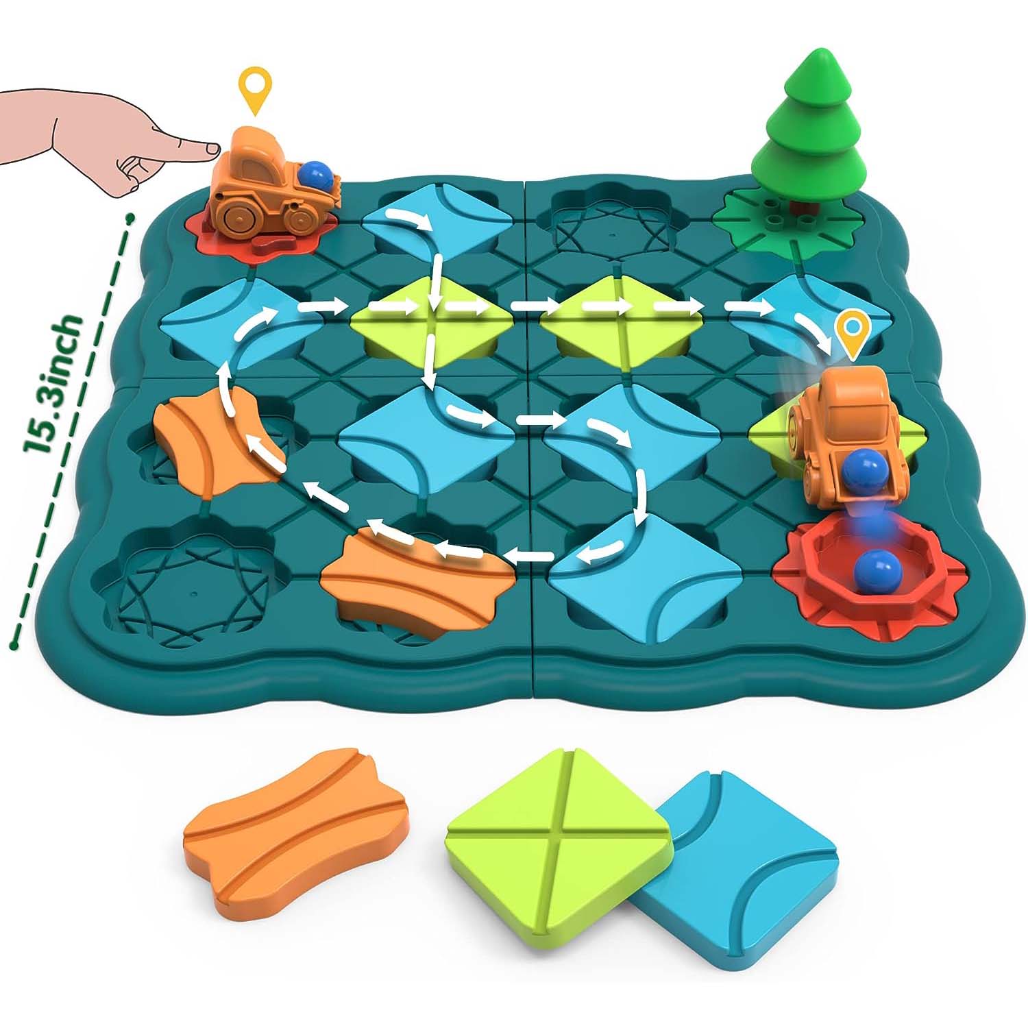 Kids Toys STEM Board Games Smart Logical Road Builder Brain Teasers