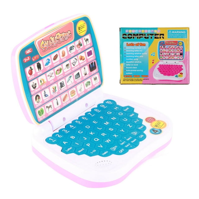 Kids Toys Small Laptop for Over 3 Years Old Kids 5 Learning Modes Build Thinking Skills English