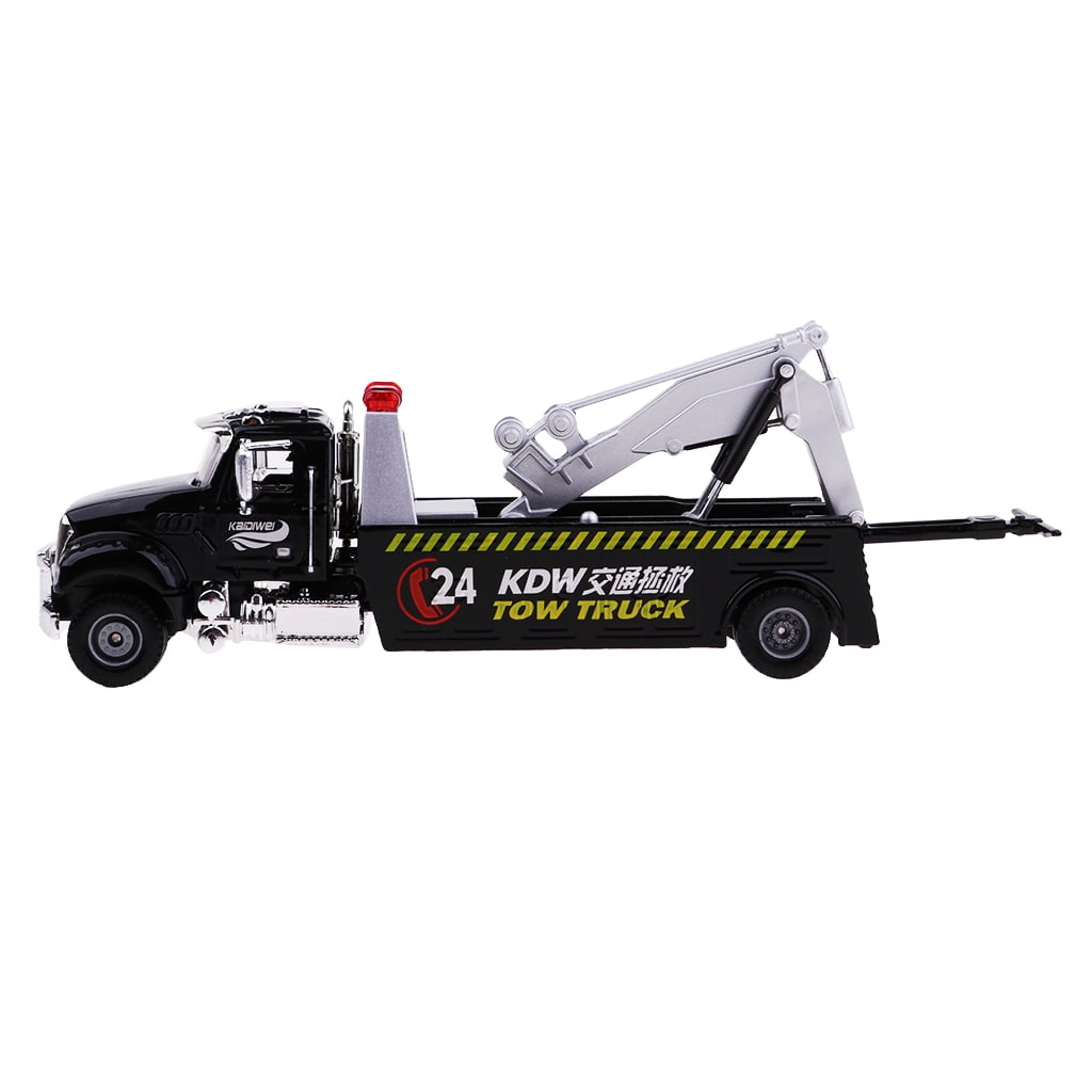 Kids Toys Truck Friction Power, 1/50 Diecast Tow Truck Toy Construction Vehicles Pull Back Toddlers Boys