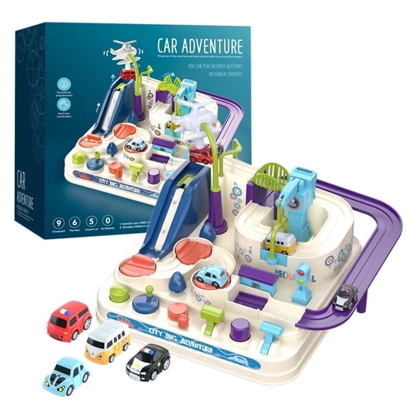 Kids Track Car Adventure Table Game – Interactive Racing Playset with Cars & Track – Educational Toy for Toddlers & Kids