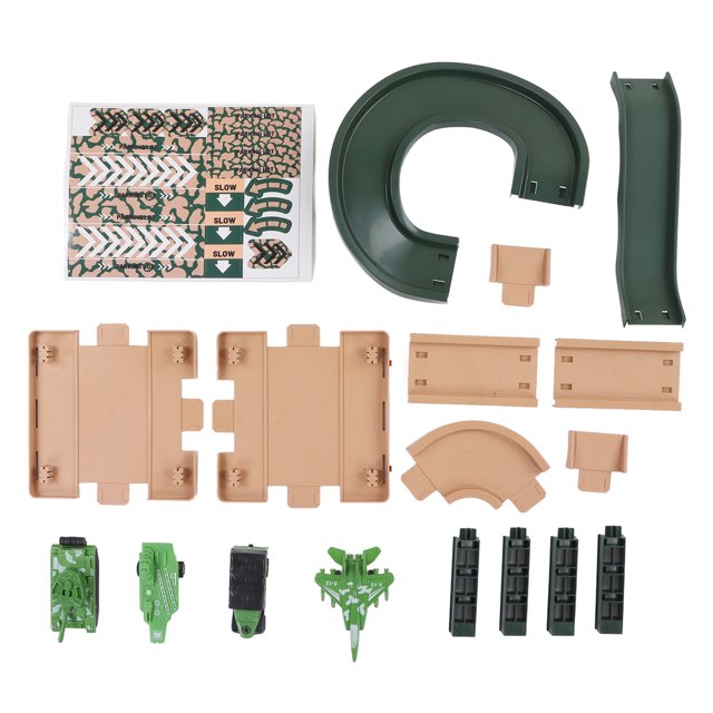 Kids Track Parking Lot Toy Vehicle Models Easy Assemble Improve