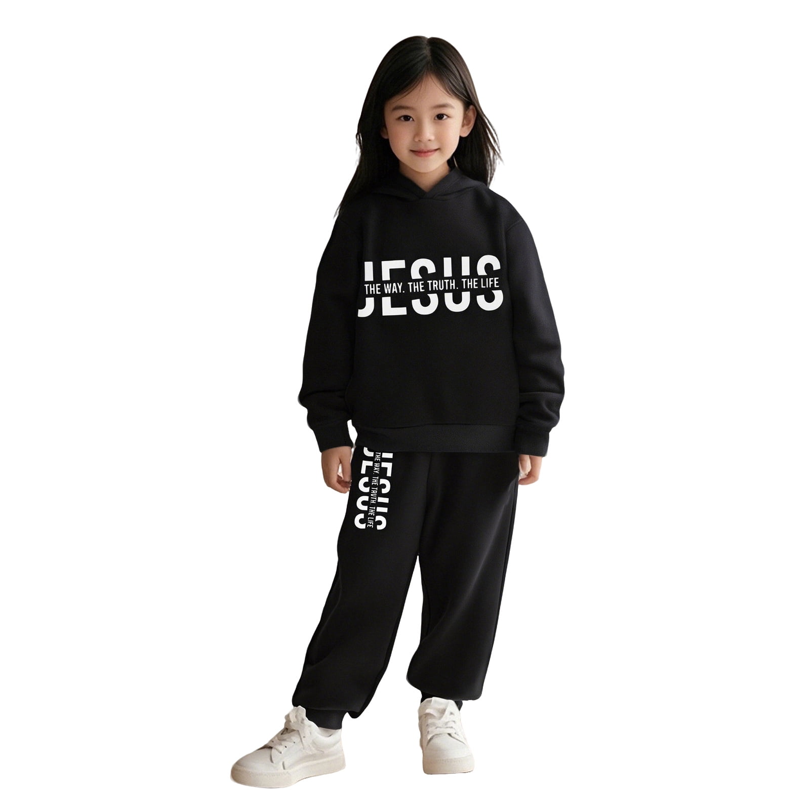 Produktbild von Linboo Trainingsanzug Kinder Jungen Bekleidungsset 2tlg Jogging Anzug Hoodie Und Hose Sport Kleidung Set Freizeitanzug, Grau/Schwarz, 104-110