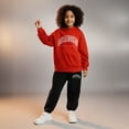 thumbnail image 1 of Kids Tracksuit Athletic Sweatsuits Sets 2 Piece Long Sleeve Letter Graphic Sweatshirt Sweatpants Joggers Set Winter Clothes Boys Girls Athletic Clothes Sets 9-10 Years, 1 of 4