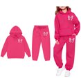 thumbnail image 1 of Kids Tracksuit Athletic Sweatsuits Sets 2PC Creative Graphic 67 Pullover Hoodie Jogger Set Winter Clothes Size 12-13 Years Girls Clothes, 1 of 4