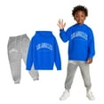 thumbnail image 1 of Kids Tracksuit Athletic Sweatsuits Sets 2PC Long Sleeve Letter Graphic Hoodie Jogging Pants Fall Clothes Boy Clothes 4-5 Years, 1 of 4
