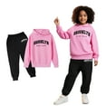 thumbnail image 1 of Kids Tracksuit Athletic Sweatsuits Sets 2PC Long Sleeve Letter Graphic Sweatshirt Leggings Pants Fall Winter Clothes Boys Sets 7-8 Years, 1 of 4