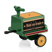 Kids Train Carriage W/ Storage Box, Secure Handlebar, Single Seater, Not included Train Locomotive-Green