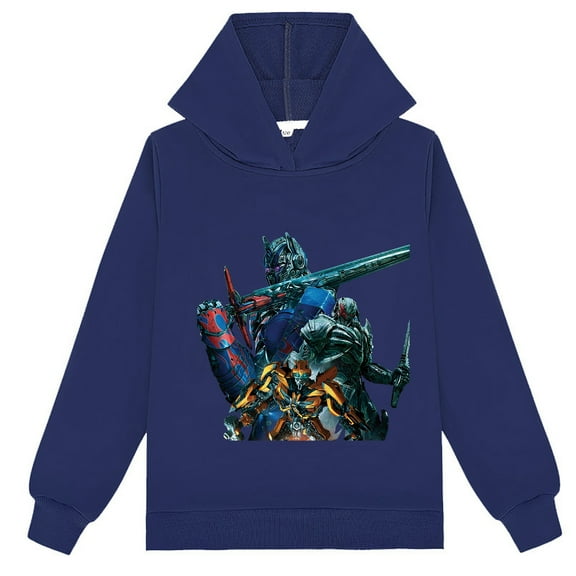 Kids Transformers Pullover Hooded Sweatshirt for Boys Girls Spring Autumn Sweatshirts with a Hooded