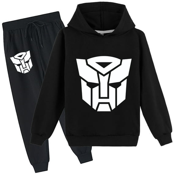Kids Transformers Pullover Hoodie and Sweatpants Long Sleeve Tops Hooded Sweatshirt Outfits for Boys Girls