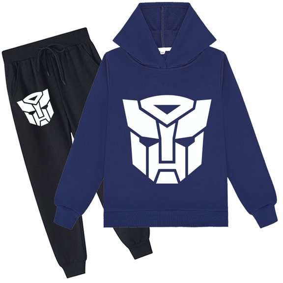 Kids Transformers Pullover Hoodie and Sweatpants Long Sleeve Tops Hooded Sweatshirt Outfits for Boys Girls