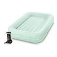 Kids Travel Air Mattress Inflatable Bed with Raised Sides and Hand Pump