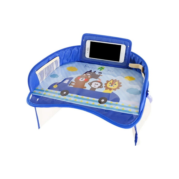 Kids Travel Tray , Car Seat Lap for Food & Play Activity, Carseat Table Trays for Toddler, Kid Activity Desk for Air Travel, No-Drop Tablet Holder & Borders