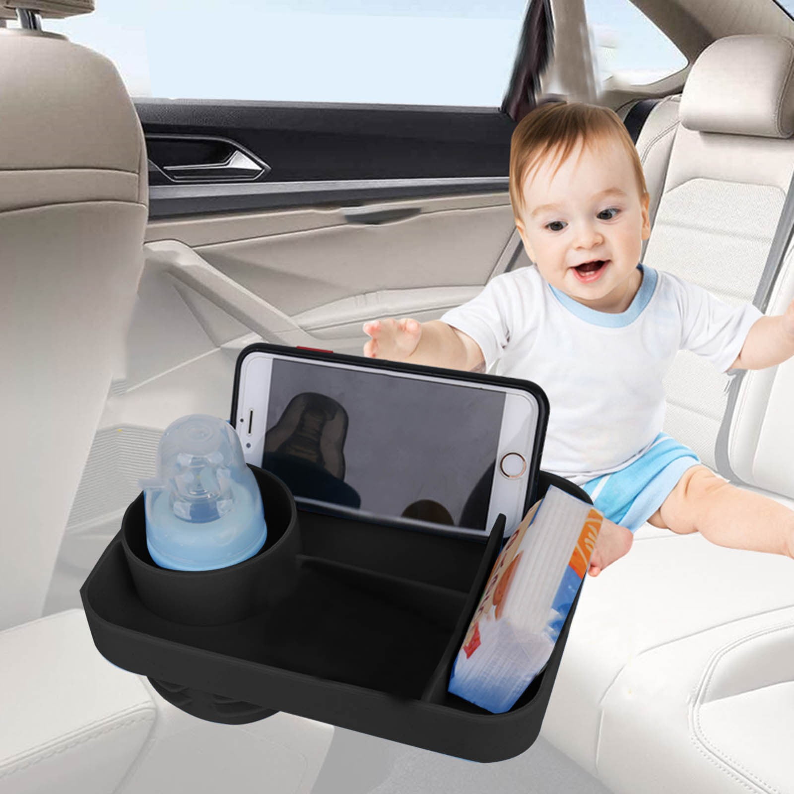 Kids Travel Tray for Car Car Seat Tray for Kids Travel, Car Trays for Kids Roadtrip ,Carseat