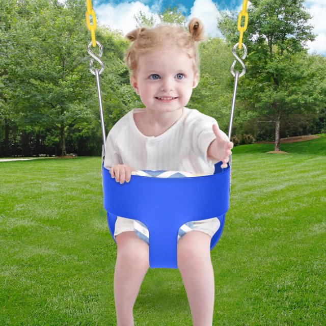 Kids Tree Swing, HeavyDuty High Back Full Bucket Toddler Swing Seat