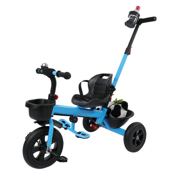 Kids Tricycle 2 in 1 Stroll Trike with Adjustable Push Handle Kids Trike Balance Bike Kids' Tricycles Push Bike for 4 Years Old