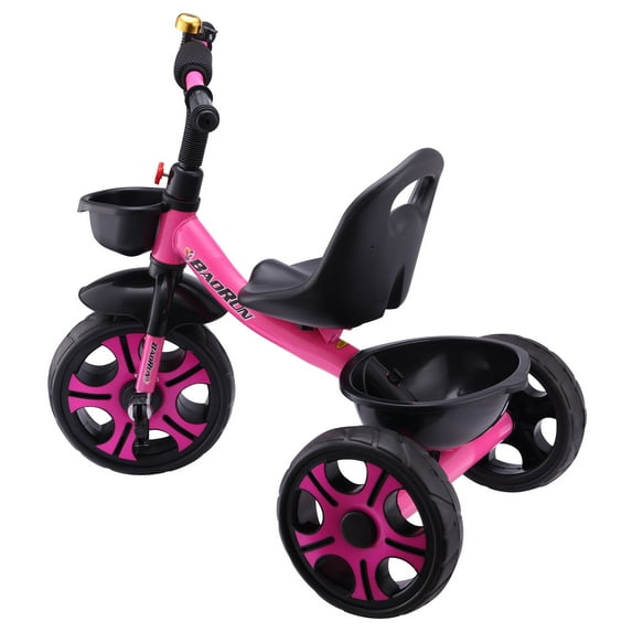 Kids Tricycles Gift Boys Girls with Adjustable Seat Baskets Trikes Riding Toys for Toddler