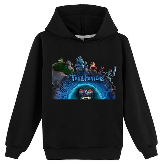 Kids Trollhunters Pullover Hooded Sweatshirt for Boys Girls Spring Autumn Sweatshirts with a Hooded