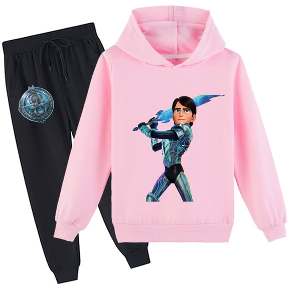 Kids Trollhunters Spring Autumn Pullover Hoodie and Sweatpants Tops Hooded Sweatshirt Outfits for Boys Girls
