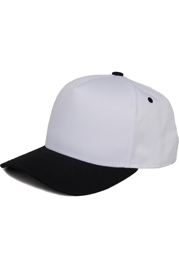 Kids Trucker Hat Baseball Cap - Two Tone Vintage Baby Baseball Cap, Infant Baseball Hat, Toddler Snapback Hat - Black/White (X-Small - 0-12 Months)