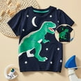 thumbnail image 1 of Kids Tshirt Funny Dinosaur Cartoon Print Casual Summer Shirts Birthday Shirts for Boys 4-5 Years, 1 of 8