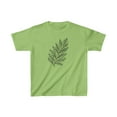 thumbnail image 1 of Kids Tshirt with Minimalist Boho Leaf Design - Choose from 3 Colors, 1 of 2