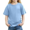 thumbnail image 1 of Kids Tshirts Boys Girls Trendy Kids Short Sleeve Shirts for Boys Blue Tees Boys Summer Top Clothes Boy Clothes 8-9 Years, 1 of 6