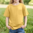 thumbnail image 1 of Kids Boy Clothes Casual Toddler Short Sleeve Shirt Yellow Tees Toddler Tee Shirts 8-9 Years Tshirt Boys, 1 of 6