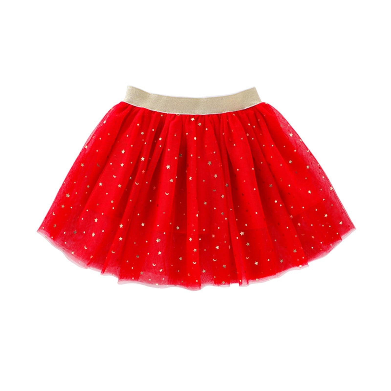 Kids Tulle Tutu Skirt With Glitter Print Star Princess Party Skirt For kids-tulle-tutu-skirt-with-glitter-print-star-princess-party-skirt-for