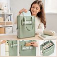 thumbnail image 1 of Kids Tutor Bag Tote With Zipper Pocket Mesh Side Roomy For Books And Stationery For Students And Adolescents, 1 of 7