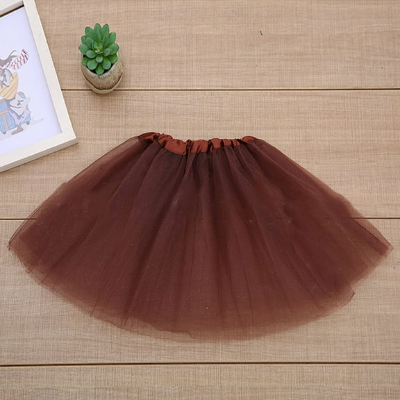 Kids Tutu for Girls Coffee Tutu Kids Tutu Birthday Girl Outfit Ballet Outfit for Girls 2-8 Years Mardi Gras Clothes