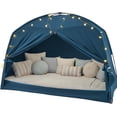 thumbnail image 1 of Kids Twin Bed Tent w/ Star Lights, Indoor Play Tent, Cozy Privacy Space, Blue - Boys & Girls Birthday Gift, 1 of 10