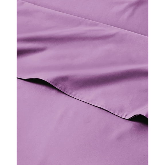 Kids Twin Size Violet Bed Sheets - 3 Piece Microfiber Sheet Set 1 Flat & Fitted Pillowcase Breathable and Machine Washable Soft Bedding for Boys, Girls Toddlers Oeko-Tex