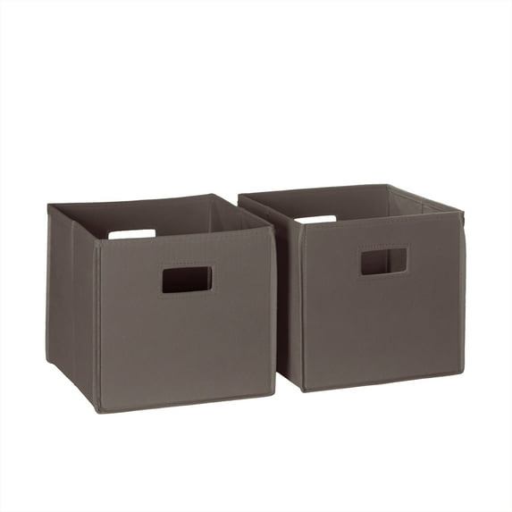 Kids Two Piece Folding Storage Bin - Brown