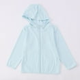 thumbnail image 1 of Kids UPF50+ Sun Shirt Zip Up Long Sleeve Sweatshirt Thumbholes for Kids Boys 6-7 Years, 1 of 6