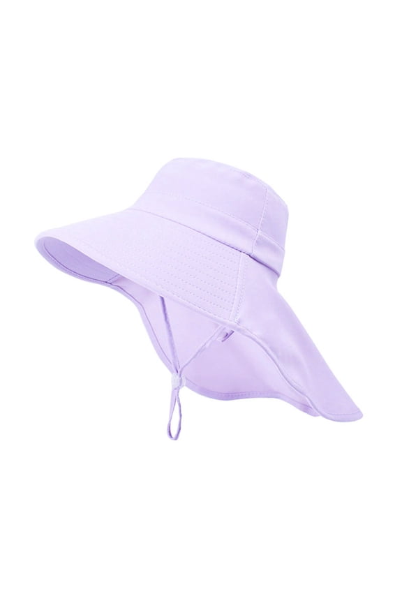 Kids UPF 50+ Sun Wide Brim Fisherman Hat Adjustable Lightweight Breathable Outdoor Beach Pool Summer Wear