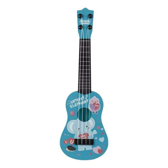 Kids Ukulele Toy, 16.1in Beginner Mini Guitar with Nylon Strings, Educational Musical Toy for Boys & Girls, Plastic Portable Ukulele for Toddlers Ages 3+