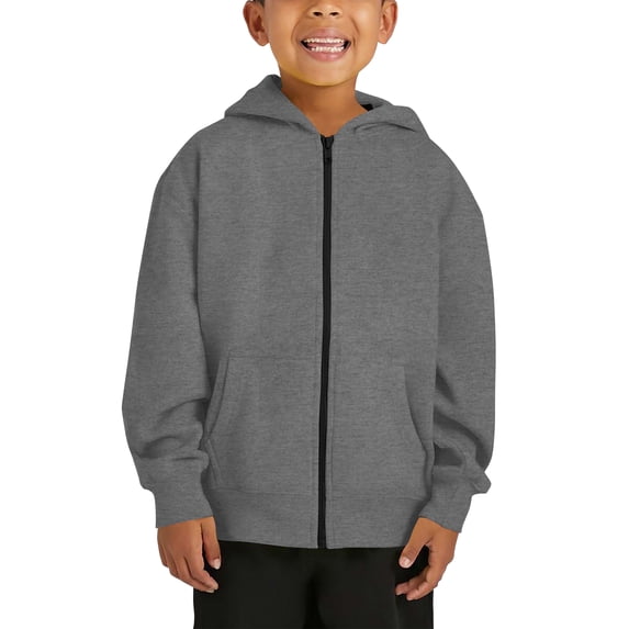 Kids Ultimate Heavyweight Zip Up Hoodie Jacket Sweatshirt Fleece Everyday Essentials Youth Junior S-2XL