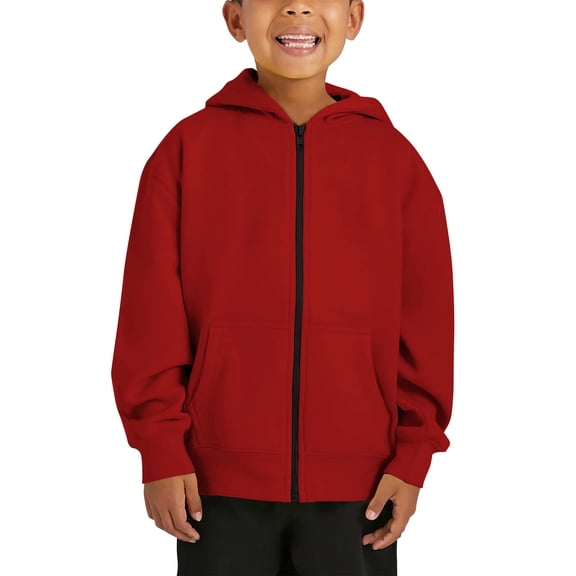 Kids Ultimate Heavyweight Zip Up Hoodie Jacket Sweatshirt Fleece Everyday Essentials Youth Junior S-2XL