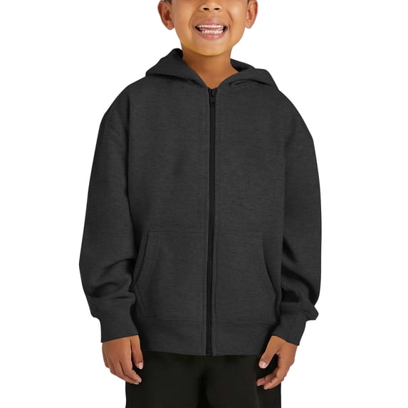Kids Ultimate Heavyweight Zip Up Hoodie Jacket Sweatshirt Fleece Everyday Essentials Youth Junior S-2XL