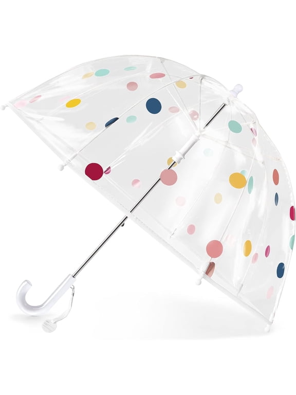 Kids Umbrella Clear Bubble Umbrellas for Rain,Safety Dome Windproof Umbrella for Kid Girls and Boys