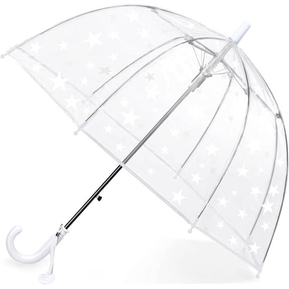 Kids Umbrella Clear Bubble Umbrellas for Rain,Safety Dome Windproof Umbrella for Kid Girls and Boys