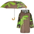 thumbnail image 1 of Rising Star Kids Jackets and Rain Coat Set for Boys, 7-9 Years - Boys Raincoat with Hood, Matching Kids Umbrella, Boys Rain Jacket in Dino/Camo Design, 1 of 6