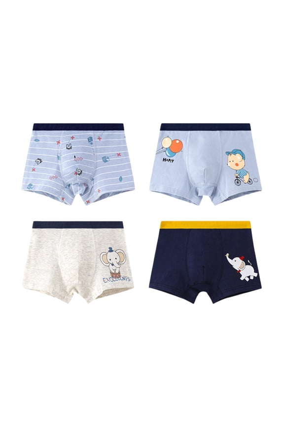 Kids Underwear Boys Children's Underwear Boys Fashion Cartoon Dinosaur Shark Printed Boxers Briefs Toddler Underwear 160