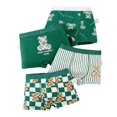 thumbnail image 1 of Kids Underwear Boys Toddler Baby Boys Breathable Lightweight Underwear Cartoon Print Stretchable Fabric Cotton Boxer Briefs Boys Boxer Briefs Green 5 Years-7 Years, 1 of 3